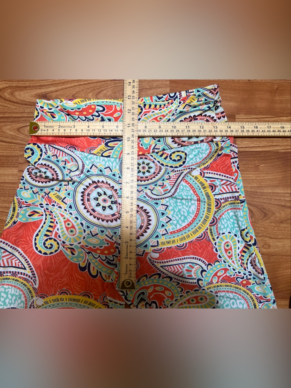 Lildy Palazzo Pants S/M Boho Paisley Wide Leg Pull On Stretch Lounge Beach - Picture 8 of 8